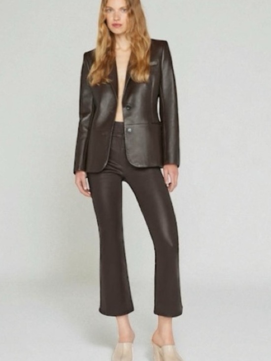 Frame Denim Denim - Frame Jetset Cropped Mini-Boot Cut Coated Jeans